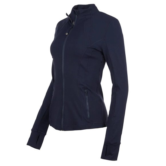 90 Degree By Reflex Women's Navy Full Zip Long Sleeve Jacket/NWT/Large - Picture 2 of 10